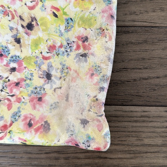 Campo dei Fiori Italian floral lambskin leather crossbody w/tan trim - Picture 6 of 6